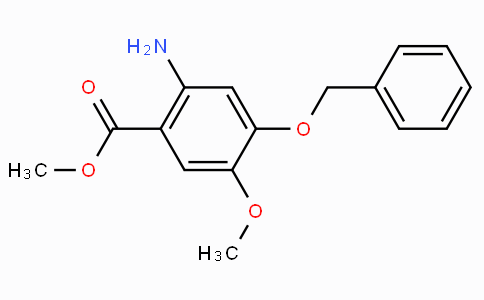CAS No. 61032-42-6, Methyl 2-amino-4-(benzyloxy)-5-methoxybenzoate