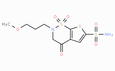 CAS No. 154127-41-0, 2-(3-Methoxypropyl)-4-oxo-3,4-dihydro-2H-thieno[3,2-e][1,2]thiazine-6-sulfonamide 1,1-dioxide