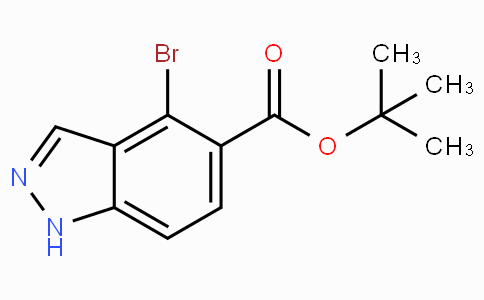CAS No. 1203662-37-6, tert-Butyl 4-bromo-1H-indazole-5-carboxylate