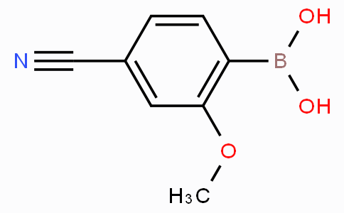 CAS No. 1256345-67-1, (4-Cyano-2-methoxyphenyl)boronic acid