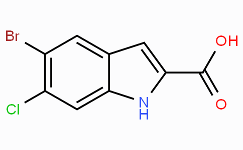 CAS No. 934660-16-9, 5-Bromo-6-chloro-1H-indole-2-carboxylic acid
