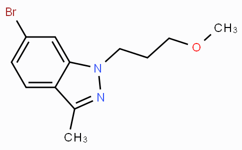 CAS No. 865156-81-6, 6-Bromo-1-(3-methoxypropyl)-3-methyl-1H-indazole