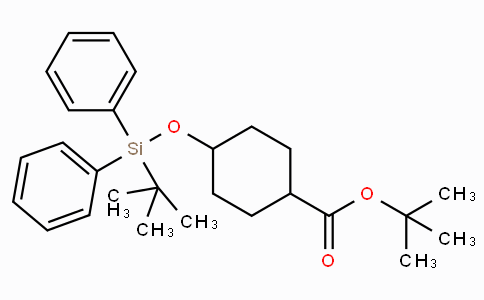 CAS No. 1010086-31-3, tert-Butyl 4-((tert-butyldiphenylsilyl)oxy)cyclohexanecarboxylate