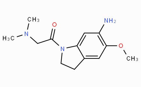 CAS No. 1116229-84-5, 1-(6-Amino-5-methoxyindolin-1-yl)-2-(dimethylamino)ethanone