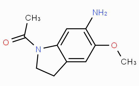 CAS No. 23772-41-0, 1-(6-Amino-5-methoxyindolin-1-yl)ethanone