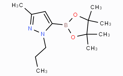 CAS No. 847818-80-8, 3-Methyl-1-propyl-5-(4,4,5,5-tetramethyl-1,3,2-dioxaborolan-2-yl)-1H-pyrazole