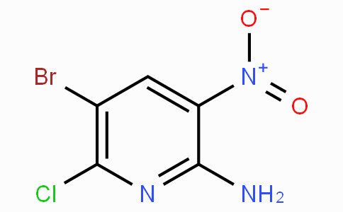 CAS No. 1335057-22-1, 5-Bromo-6-chloro-3-nitropyridin-2-amine