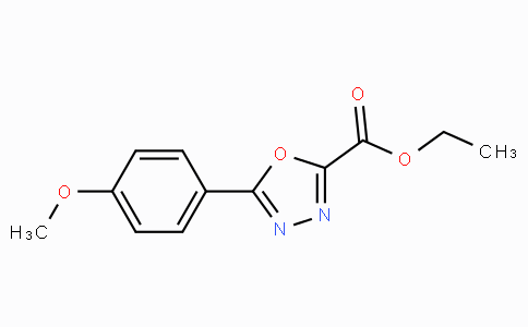 CAS No. 99367-44-9, Ethyl 5-(4-methoxyphenyl)-1,3,4-oxadiazole-2-carboxylate