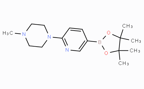 CAS No. 918524-63-7, 1-Methyl-4-(5-(4,4,5,5-tetramethyl-1,3,2-dioxaborolan-2-yl)pyridin-2-yl)piperazine