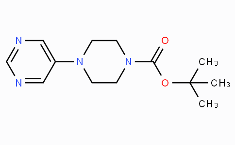 CAS No. 634468-96-5, tert-Butyl 4-(pyrimidin-5-yl)piperazine-1-carboxylate