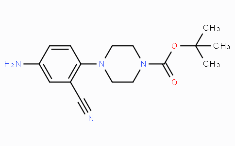 CAS No. 288251-85-4, tert-Butyl 4-(4-amino-2-cyanophenyl)piperazine-1-carboxylate