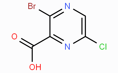 CAS No. 1260773-60-1, 3-Bromo-6-chloropyrazine-2-carboxylic acid