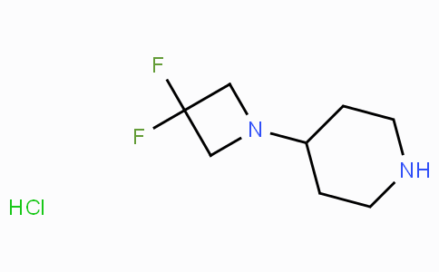 CAS No. 1380680-50-1, 4-(3,3-Difluoroazetidin-1-yl)piperidine hydrochloride