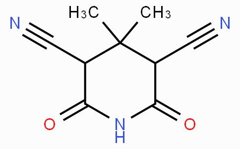 CAS No. 61193-04-2, 4,4-Dimethyl-2,6-dioxopiperidine-3,5-dicarbonitrile