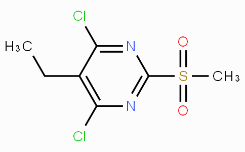 CAS No. 1263314-16-4, 4,6-Dichloro-5-ethyl-2-(methylsulfonyl)pyrimidine