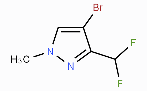 CAS No. 1089212-38-3, 4-Bromo-3-(difluoromethyl)-1-methyl-1H-pyrazole