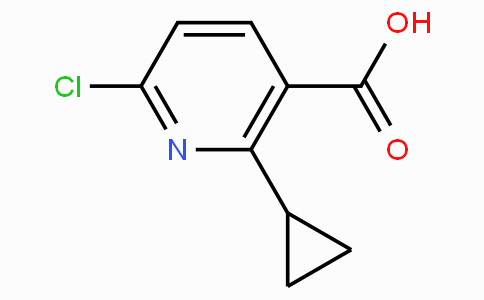 CAS No. 862695-75-8, 6-Chloro-2-cyclopropylnicotinic acid