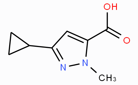 CAS No. 957500-07-1, 3-Cyclopropyl-1-methyl-1H-pyrazole-5-carboxylic acid