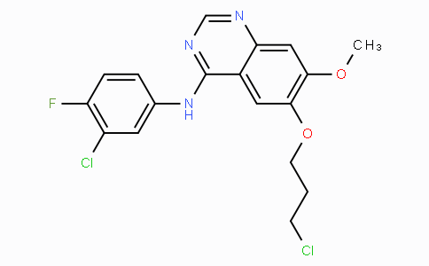 CAS No. 912556-91-3, N-(3-Chloro-4-fluorophenyl)-6-(3-chloropropoxy)-7-methoxyquinazolin-4-amine