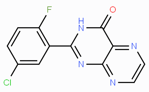 CAS No. 914289-59-1, 2-(5-Chloro-2-fluorophenyl)pteridin-4(3H)-one