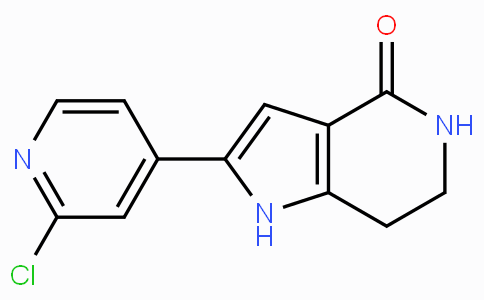 CAS No. 724726-05-0, 2-(2-Chloropyridin-4-yl)-6,7-dihydro-1H-pyrrolo[3,2-c]pyridin-4(5H)-one