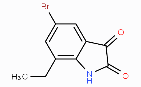CAS No. 34921-60-3, 5-Bromo-7-ethylindoline-2,3-dione