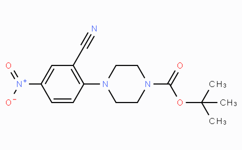 CAS No. 288251-87-6, tert-Butyl 4-(2-cyano-4-nitrophenyl)piperazine-1-carboxylate