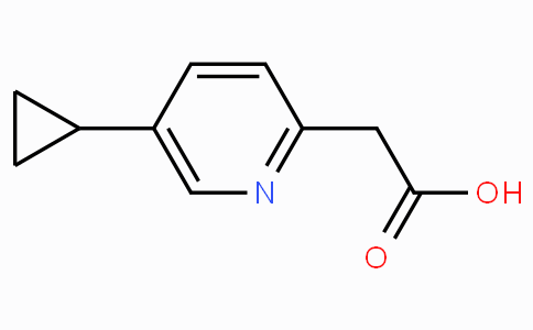 CAS No. 121131-75-7, 2-(5-Cyclopropylpyridin-2-yl)acetic acid