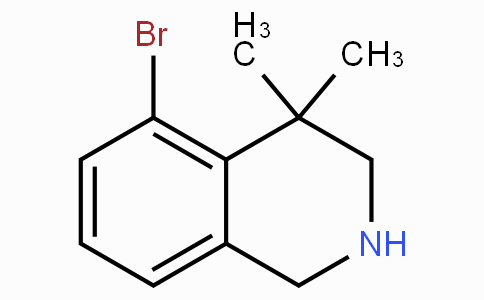 CAS No. 1203684-57-4, 5-Bromo-4,4-dimethyl-1,2,3,4-tetrahydroisoquinoline