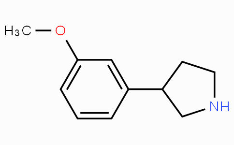 CAS No. 38175-35-8, 3-(3-Methoxyphenyl)pyrrolidine
