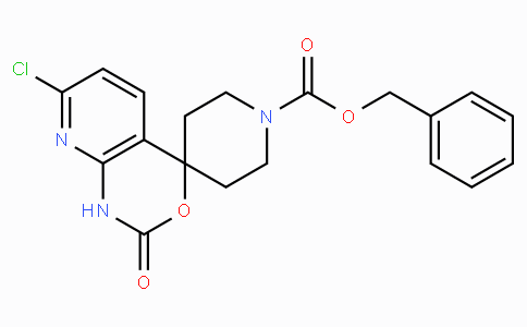 CAS No. 883984-95-0, Benzyl 7'-chloro-2'-oxo-1',2'-dihydrospiro[piperidine-4,4'-pyrido[2,3-d][1,3]oxazine]-1-carboxylate