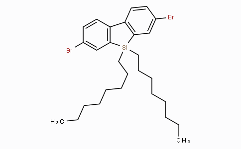 CAS No. 891182-24-4, 3,7-Dibromo-5,5-dioctyl-5H-dibenzo[b,d]silole