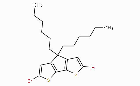 CAS No. 528570-55-0, 2,6-Dibromo-4,4-dihexyl-4H-cyclopenta[1,2-b:5,4-b']dithiophene