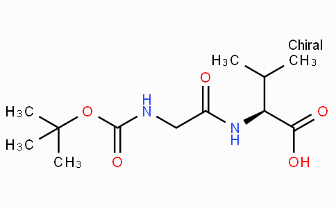 CAS No. 28334-73-8, (S)-2-(2-((tert-Butoxycarbonyl)amino)acetamido)-3-methylbutanoic acid