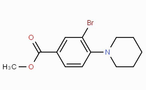 CAS No. 1131594-44-9, Methyl 3-bromo-4-(piperidin-1-yl)benzoate