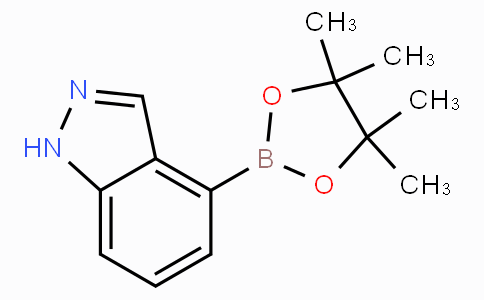 CAS No. 885618-33-7, 4-(4,4,5,5-Tetramethyl-[1,3,2]dioxaborolan-2-yl)-1H-indazole