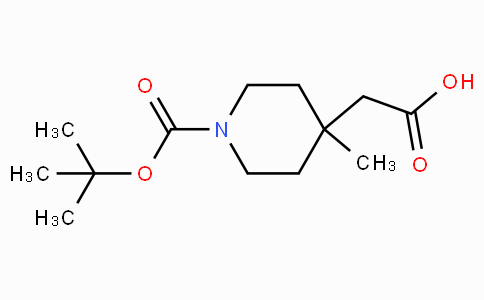 CAS No. 872850-31-2, 2-(1-(tert-Butoxycarbonyl)-4-methylpiperidin-4-yl)acetic acid
