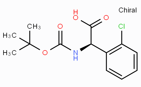 CAS No. 1212602-23-7, (R)-2-((tert-Butoxycarbonyl)amino)-2-(2-chlorophenyl)acetic acid