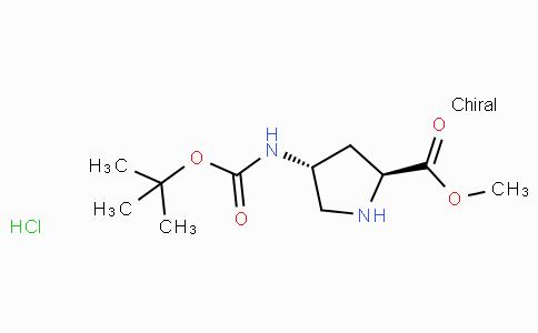 CAS No. 913742-54-8, (2S,4R)-Methyl 4-((tert-butoxycarbonyl)amino)pyrrolidine-2-carboxylate hydrochloride