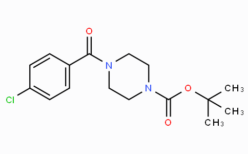 CAS No. 897445-35-1, tert-Butyl 4-(4-chlorobenzoyl)piperazine-1-carboxylate