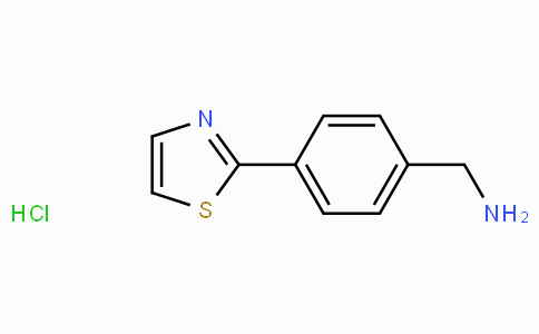 CAS No. 1187451-28-0, (4-(Thiazol-2-yl)phenyl)methanamine hydrochloride
