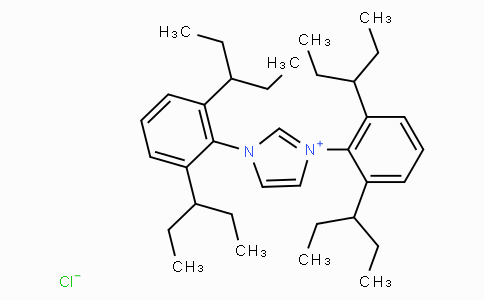 CAS No. 1157867-61-2, 1,3-Bis(2,6-di(pentan-3-yl)phenyl)-1H-imidazol-3-ium chloride