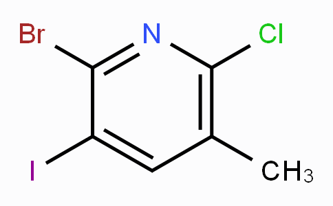 CAS No. 1822782-03-5, 2-Bromo-6-chloro-3-iodo-5-methylpyridine
