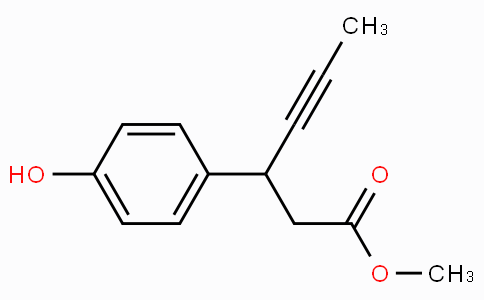 CAS No. 865234-02-2, Methyl 3-(4-hydroxyphenyl)hex-4-ynoate