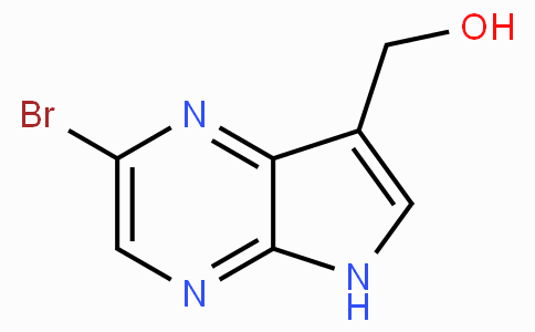 CAS No. 1334674-88-2, (2-Bromo-5H-pyrrolo[2,3-b]pyrazin-7-yl)methanol