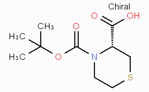 CAS No. 114525-81-4, (R)-4-(tert-Butoxycarbonyl)thiomorpholine-3-carboxylic acid