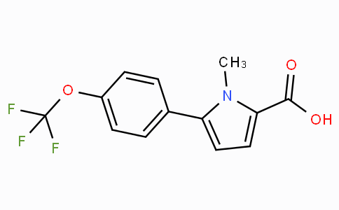 CAS No. 1864060-29-6, 1-Methyl-5-(4-(trifluoromethoxy)phenyl)-1H-pyrrole-2-carboxylic acid