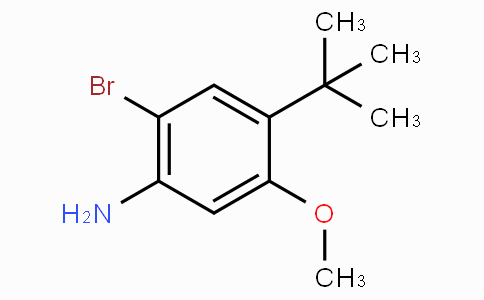 CAS No. 1257834-30-2, 2-Bromo-4-(tert-butyl)-5-methoxyaniline