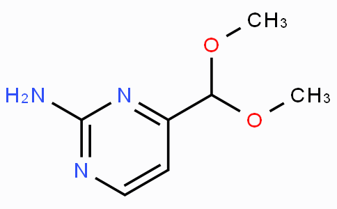 CAS No. 165807-05-6, 4-(Dimethoxymethyl)pyrimidin-2-amine