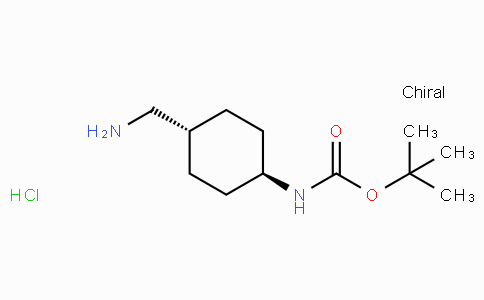 CAS No. 874823-37-7, tert-Butyl (trans-4-(aminomethyl)cyclohexyl)carbamate hydrochloride